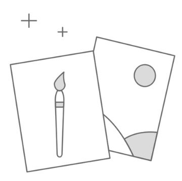 Icône graphisme et identité visuelle